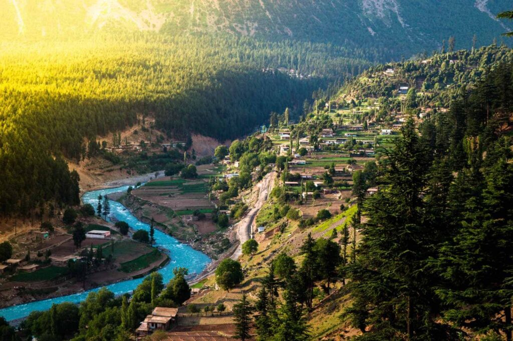 Landscap of a village in Pakistan